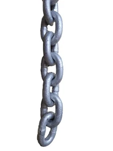 Cadena de eslabones cortos galvanizada grado 30 de 10 mm - amarre y anclaje - DIN766 - Imagen 1 de 5