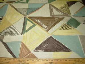 10 YDS STROHEIM MODERN GEOMETRIC ABSTRACT WOVEN UPHOLSTERY FABRIC FOR LESS - Picture 1 of 3