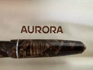 🔴 AURORA penna stilografica SELENE celluloide marmorizzata SCRIVE antica 1930 - Picture 1 of 15
