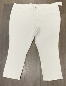 Damas Talla 26 Blanco ANKO FLACO 3/4 Elastizado Jeans/Pantalones Capri *NUEVO* NUEVO CON ETIQUETAS - Imagen 1 de 4