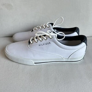 Tommy Hilfiger Shoes Mens 7.5 Sneakers Phelipo Leather TMPHELIPO9-C White - Picture 1 of 7