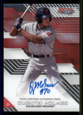 2017 Bowman's Best Best of '17 AUTO #B17QH Quentin Holmes - Image 1 of 2