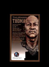 Thurman Thomas NFL Football Hall Of Fame Bronze Bust Postcard Plaque #/150 Bills