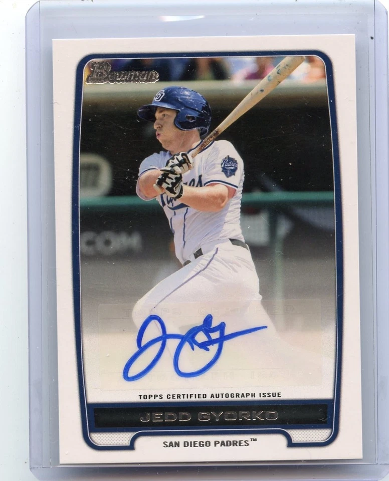 2012 BOWMAN #BPA-JG JEDD GYORKO AUTOGRAPH ROOKIE RC, SAN DIEGO PADRES, 032814 - Image 1 of 1