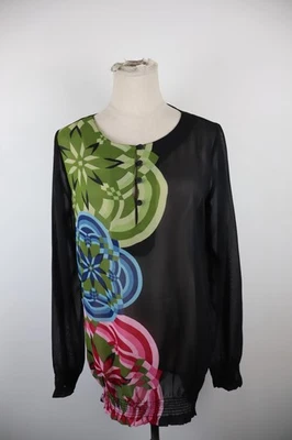Desigual Women's Sweater Size M Woman Casual Vintage T-Shirt Top Long Sleeve - Image 1 of 4
