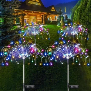 1PC Garden Solar Lights Outdoor Firework 150LED Starburst Lamp Garden Decor Xmas - Picture 1 of 13