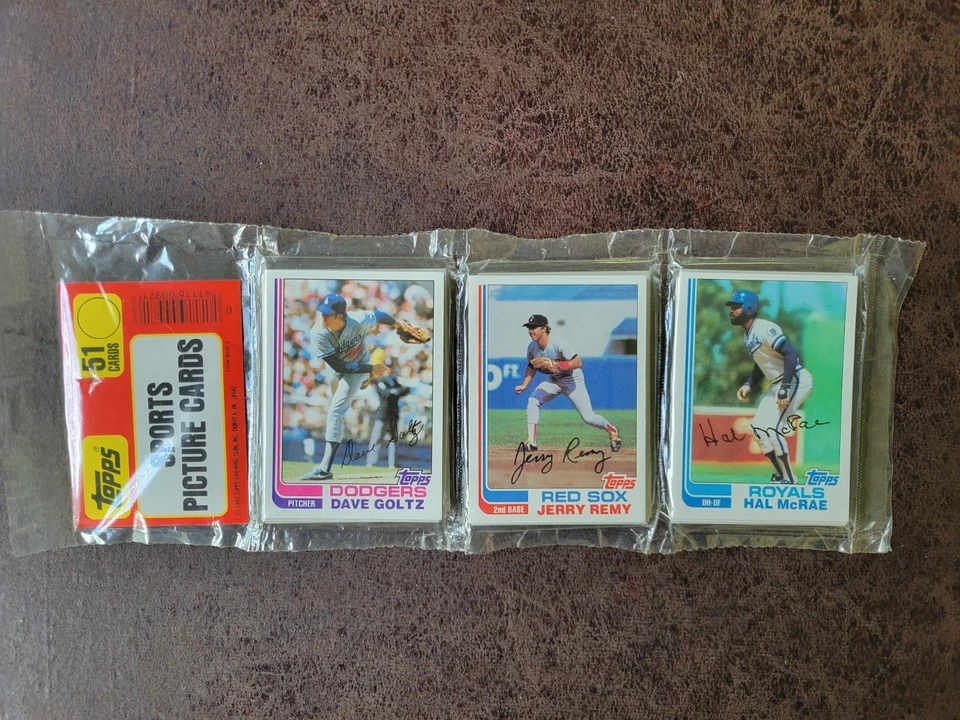 1982 Topps Baseball Unopened Rack Pack - Cal Ripken Jr, Smith RC? - Image 1 of 2