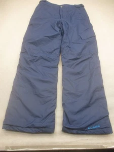 Pantalones de nieve Columbia talla L (14/16) para niños azules forrados de lana cintura ajustable 578 - Imagen 1 de 11