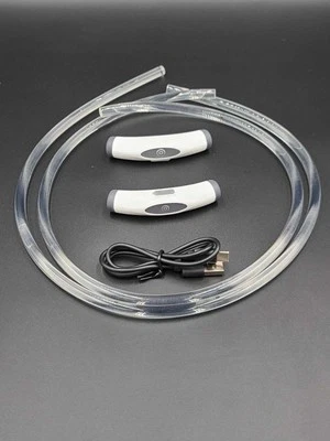 Collares LED recargables 2pk para perros GRANDES cortados a medida. Foto 1 de 4