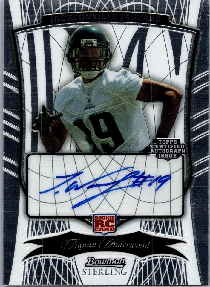 2009 Topps Bowman Sterling Tiquan Underwood Rookie Auto /499 - Image 1 of 2