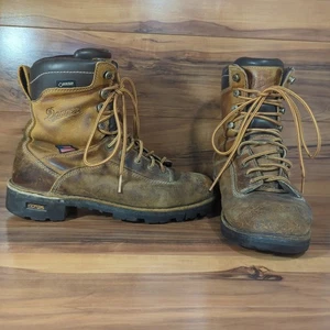 Danner Herren Quarry USA 8" Leder WP Weiche Spitze Arbeitsstiefel Braun Herren Größe 7 D - Bild 1 von 13