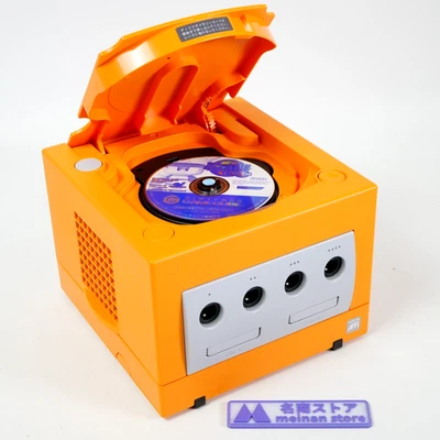GameCube Orange DOL-101 Console NTSC U-C/J Region Switch Mod Tested - Image 1 of 4