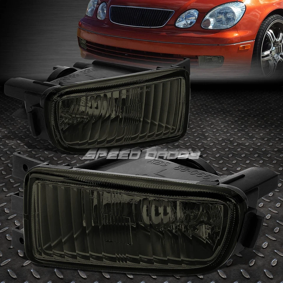 FOR 98-05 LEXUS GS300 GS430 GS400 SMOKE LENS FRONT BUMPER DRIVING FOG LIGHT LAMP - Image 1 of 4