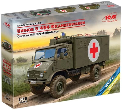 ICM Unimog S 404 German Military Ambulance - Immagine 1 di 4