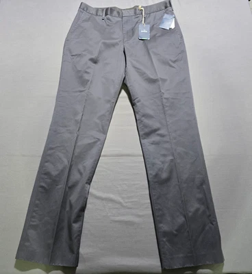 Bonobos мужской платье брюки серый прямой ноги выходные Warrior 34 x 32 хлопок новый - Изображение 1 из 4