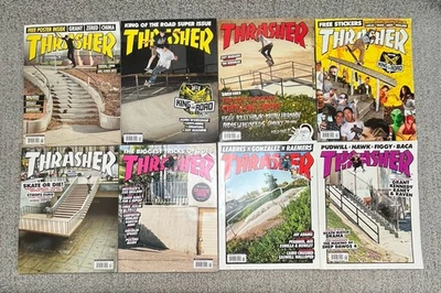 Thrasher Magazine Mixed Lot of 8 Issues 2012 - 2015 Skateboarding Skater - Image 1 of 4
