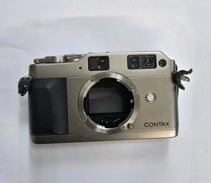 Contax G1 Silver Label Rangefinder Film Camera Looks Good Works Great FREE SHIP - Picture 1 of 7