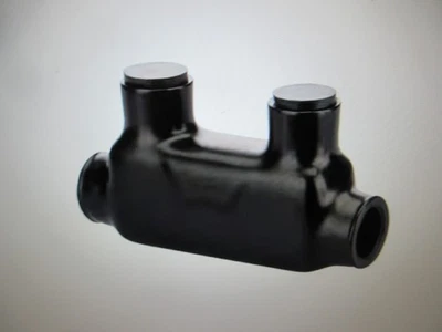 Polaris 250 MCM - 6 AWG Bagged Insulated In-Line Splice, Black - Image 1 of 3