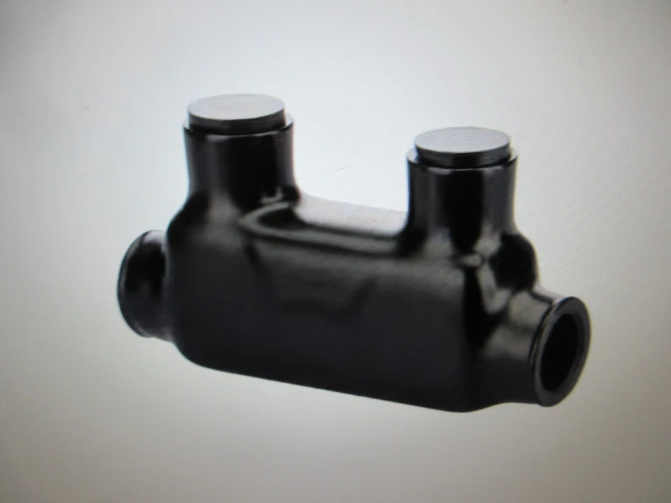 Polaris 250 MCM - 6 AWG Bagged Insulated In-Line Splice, Black - Image 1 of 3