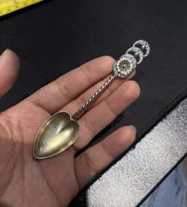 Minneapolis Minnesota Sterlingsilber Vintage Souvenir Löffel Sammlerstück Emaille - Bild 1 von 6