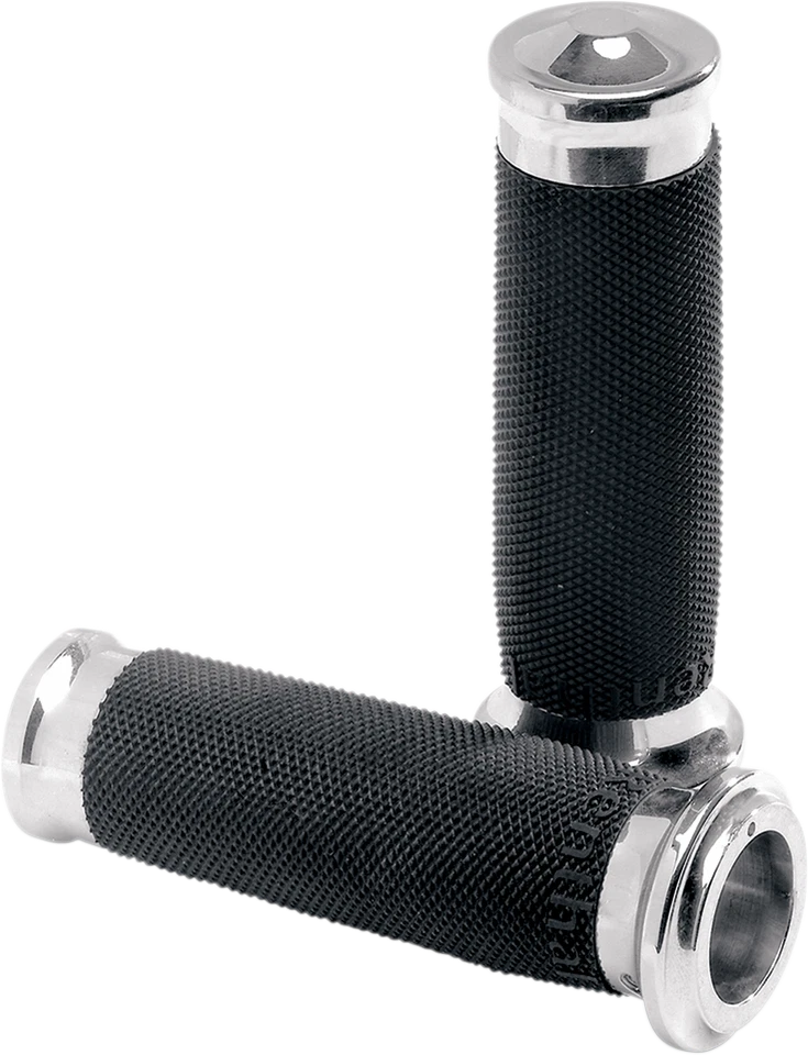 Performance Machine [0063-2020-CH] Contour Renthal Wrapped Grips Chrome - Image 1 of 1