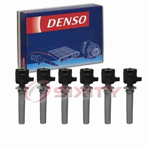 6 pc Denso Direct Ignition Coils for 2005-2007 Ford Freestyle 3.0L V6 Spark gf - Picture 1 of 5