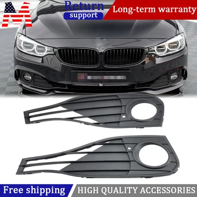 Set of 2 Front Bumper Fog Light Bezels For 2014-2020 BMW 428i 435i 430i 440i Foto 1 de 4