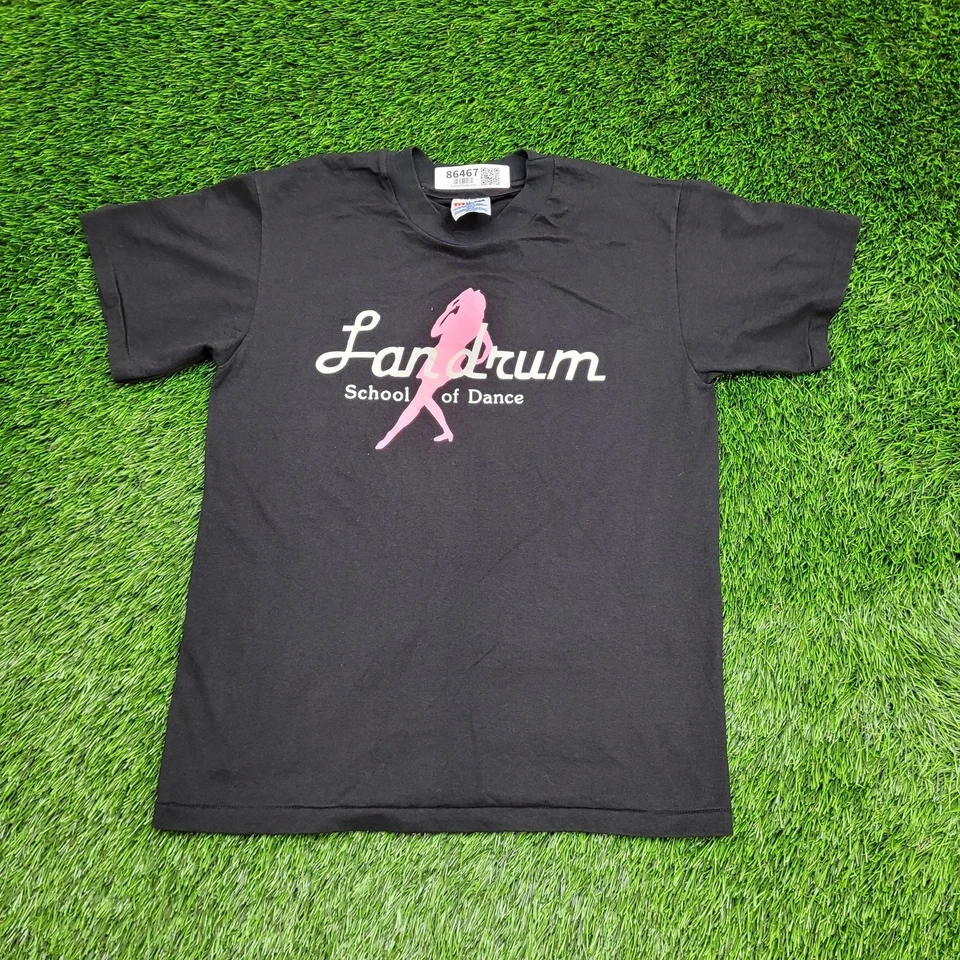 Camisa Escuela Baile Landrum Vintage Años 90 Mujer Mediana 19x25 Negra Foto 1 de 4