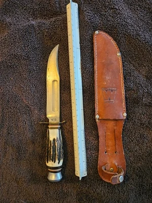 Cuchillo de caza de ciervo marca Edge 473 vintage buen estado Foto 1 de 4