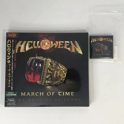 Brand New Helloween March Of Time Japan 3 x CD VICP-65630~2 w/ Limited Pin Badge - Image 1 of 4