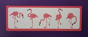 FLAMINGOS paper bookmark WorldWildlife Approx. 7" x 2 1/2" - Picture 1 of 2
