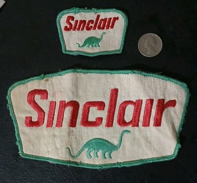 Sinclair Oil Gas Collectibles Original Vintage Uniform Patches - 2 Patches  - Image 1 of 2