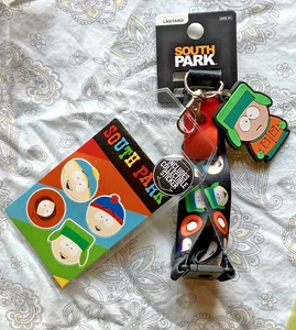 SOUTH PARK Lanyard BIOWORLD 2023 - PVC KYLE Charm New in Package w/Stickers - Picture 1 of 8