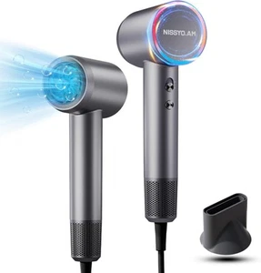 Ionic Hair Dryer for Women & Men,Powerful 1500W Blow Dryer with Nozzle, 3 Spe... - Picture 1 of 7