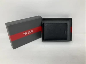 Tumi Nassau Slim Single Billfold Leather Wallet (Black) - Picture 1 of 5