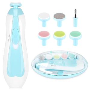 Baby Nail Trimmer Electric,Baby Nail Clippers, 6 in 1 Baby Nail File,Nail File B - Picture 1 of 9