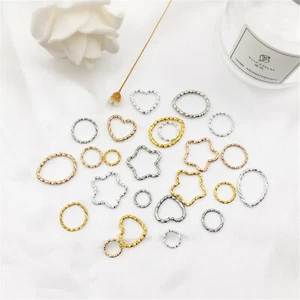 48 piezas Dije Colgante Bisel Abierto 12 Formas 2 Colores para Artesanía Hágalo usted mismo Fabricación de Joyería - Imagen 1 de 11