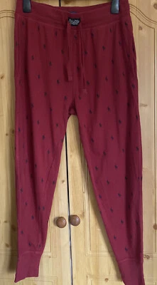 Mens Ralph Lauren Joggers All Over Pony Loungewear Trousers Sleepwear Pants S - Image 1 of 3