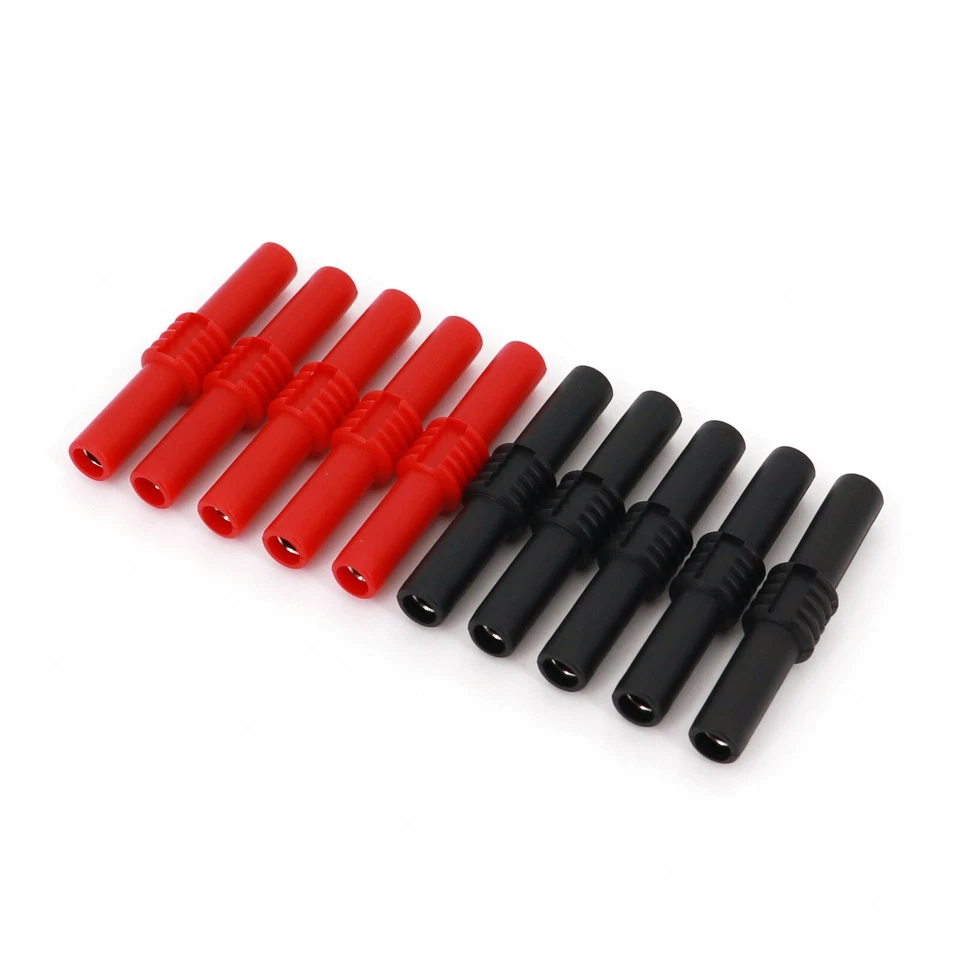 10Pcs Insulated 4mm Female to Female Banana Jack Adapter Connector - Image 1 of 1