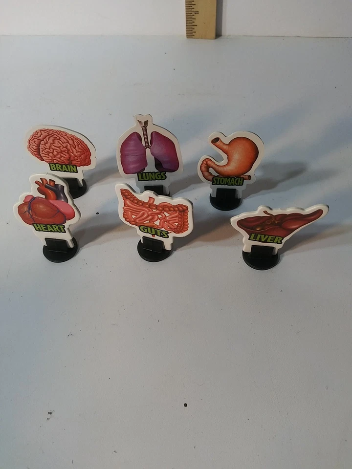 Doctor Dreadful Scabs N’ Guts Board Game Replacement Pieces Body Parts Movers 6x - Image 1 of 1