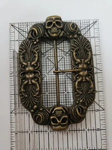 Pirat Jack Sparrow Skull & Beetle Gürtelschnalle - Bild 1 von 5