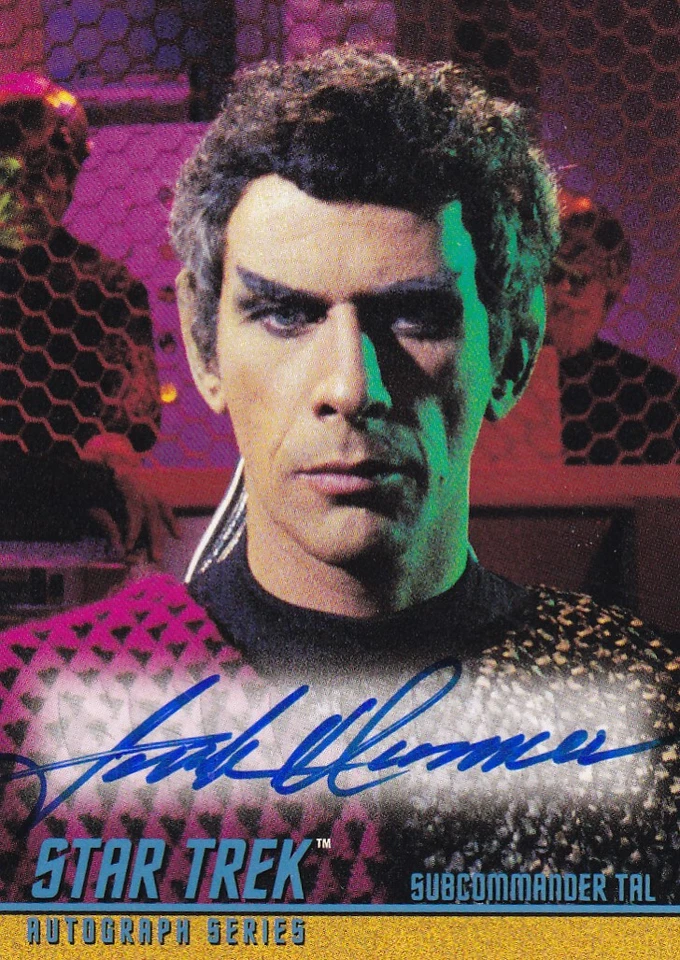 Star Trek TOS Autograph Card A69 Jack Donner as Subcomander Tal - Imagem 1 de 2