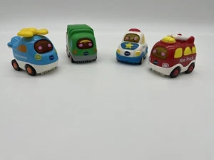 VTech Go Go Smart Wheels Feuerwehrauto, Polizeiauto, Müllwagen und Hubschrauber - Bild 1 von 24