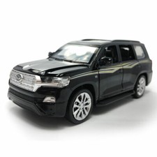 1:32 Toyota Land Cruiser Die Cast Modellauto Spielzeug Model Sound Licht Schwarz