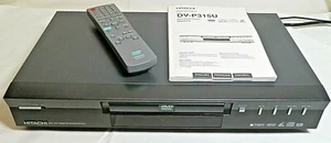 Hitachi DVD CD Video CD Player Model DVD-P315U Remote, Manual, Fully Tested A+A+ - Picture 1 of 12