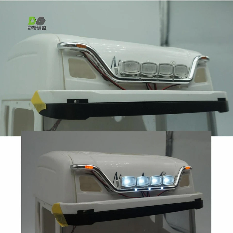 Lichtbalken Aluminium LED Lampe für 1/14 RC Sattelzugmaschine770S R730 R6201851 - Bild 1 von 4