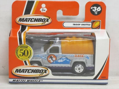 Troop Shuttle in silber/orange, OVP, Matchbox 50 Jahre #36, ca.1:64 - Bild 1 von 3