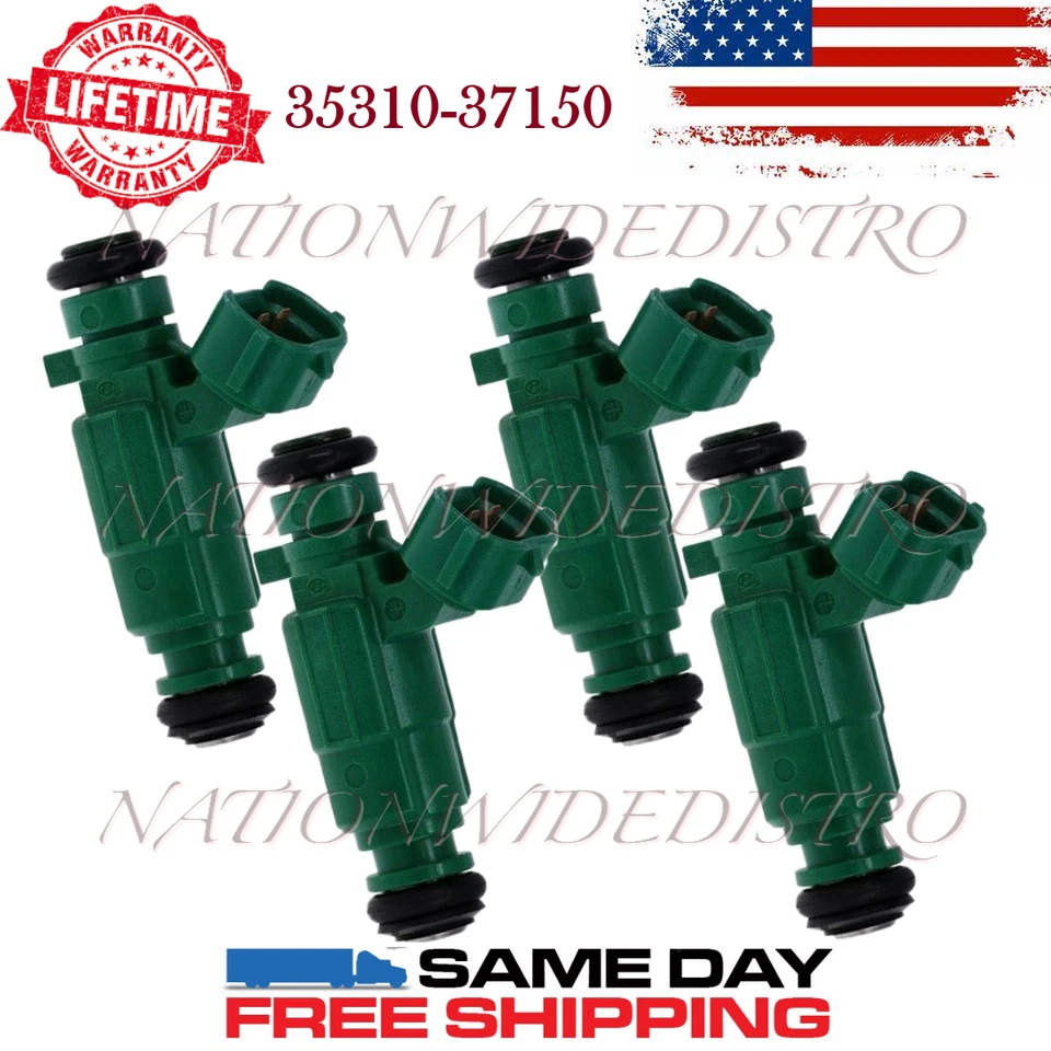 4x Inyectores de combustible Bosch OEM para Hyundai Accent Kia Rio Rio5 2006-2010 1,6 L I4 Foto 1 de 4