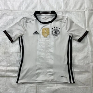 Camiseta deportiva local Adidas Alemania 2016-17 de la selección nacional para niños blanca talla mediana - Imagen 1 de 13