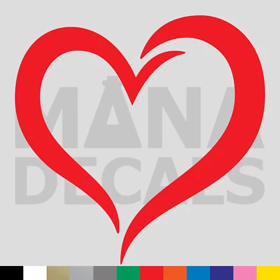 Calcomanía adhesiva troquelada de vinilo corazón - Love Foto 1 de 2